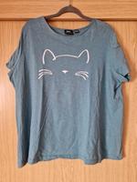 T-Shirt von bpc Bonprix Gr.48/50 türkis Katze Nordrhein-Westfalen - Gelsenkirchen Vorschau