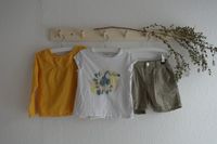 Mädchen Set khaki gelb Longsleeve, Shirt, Short 104 110 116 Duisburg - Duisburg-Mitte Vorschau