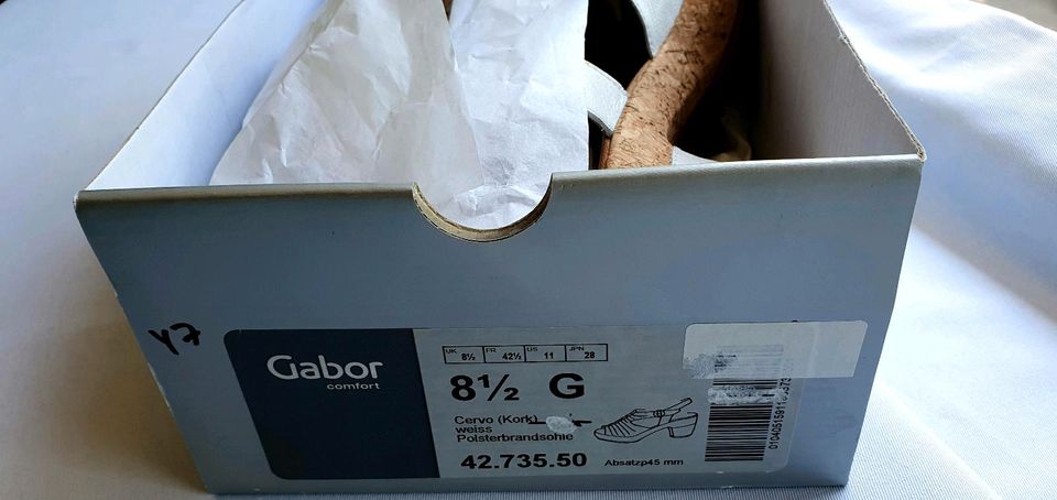 Gabor Comfort Sandalette❗️NEU❗️OVP echtes Leder Gr. 42,5 / 43 in Dinslaken