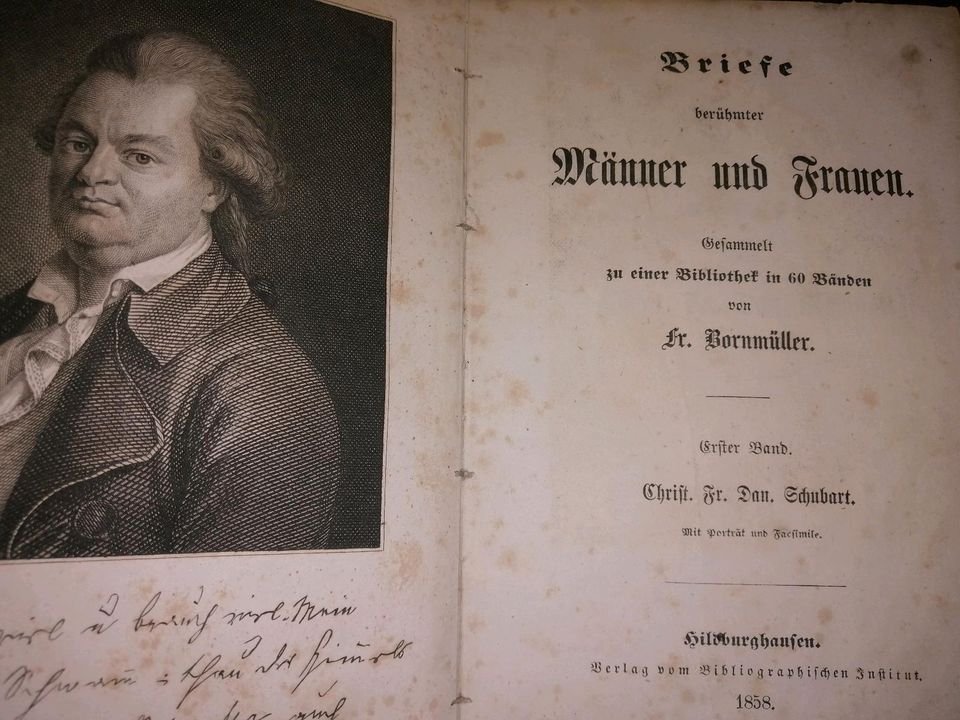 Altes Buch von 1858 in Halberstadt