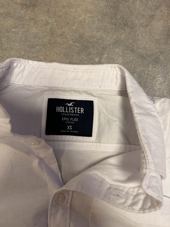 Hollister Hemd in weiß, Größe XS, wie neu in Leverkusen