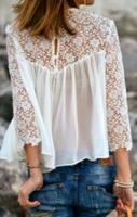 ★ ZARA Trafaluc ★ Spitzen Bluse S 36 M 38 weiß Niedersachsen - Adendorf Vorschau