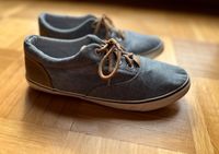 Kommunion Fest Hochzeit Sneaker Stoff blau grau Jeans-Optik Gr 38 Baden-Württemberg - Bad Schussenried Vorschau