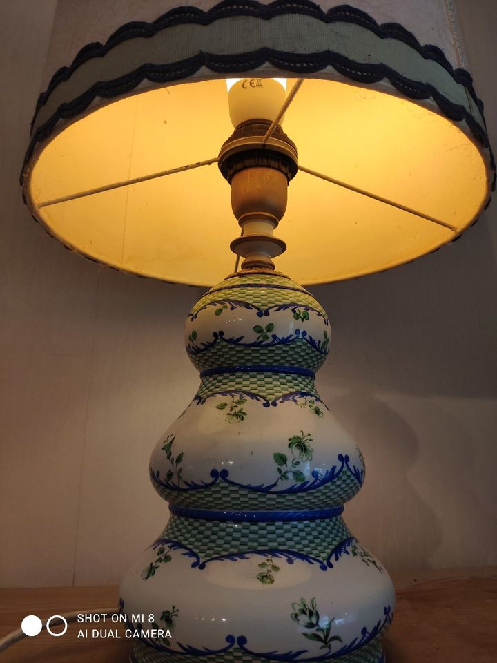 Schirmlampe, Standlampe, Lampe Vase Höhe 62cm D 30cm in München