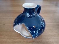 Bürgeler Keramik Windlicht groß blau Punkte Teelicht 14 cm hoch Nordrhein-Westfalen - Senden Vorschau