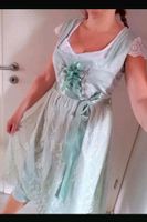 Langes mint grün midi Dirndl 42 40 Schürze Spitze weiß Brokat Bayern - Straubing Vorschau