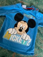 Mickey Shirt langarm Disney Baby 92 blau Saarland - Ensdorf Vorschau