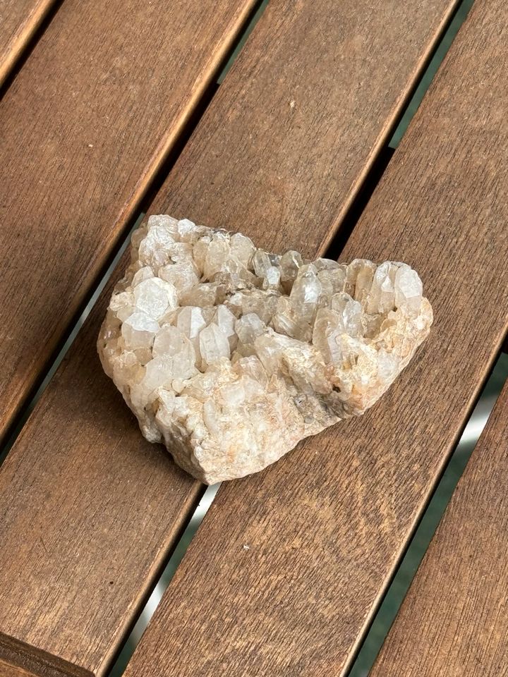Bergkristall Edelstein / selbst gefunden in Marktredwitz
