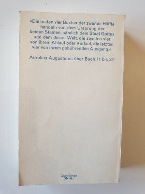 Augustinus, Aurelius: Vom Gottesstaat, Buch 11 bis 22 in München