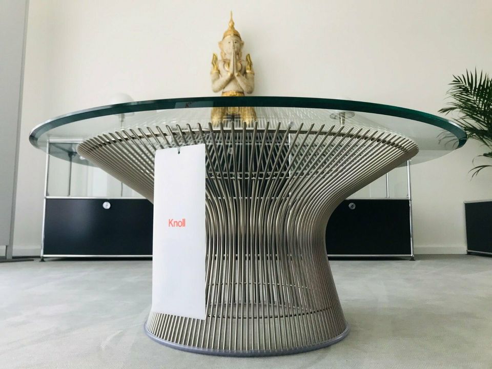 Knoll International Platner Couchtisch Ø91,5cm, Kristallglas, Neu in Berlin