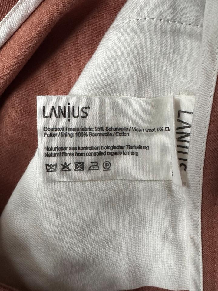 Lanius Hose Chino Marlene 36 S M Braun Wolle Fairtrade fair in Köln