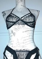 Gr.S/M dessous set bh string schwarz transparent lingerie Baden-Württemberg - Rastatt Vorschau