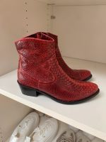 Cowboy Stifilette rot, Leder Kroko, Gr. 40 Bayern - Kösching Vorschau