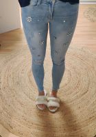 Neue Jeans skinny röhre leggings hose gr. Xs 34 perlen Pailletten Kr. Dachau - Dachau Vorschau