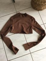 H&M Longsleeve Shirt gerippt 36 Cropped neuwertig Niedersachsen - Lathen Vorschau