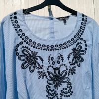 ULLA POPKEN * BLUSE mit STICKEREI * blau-weiss gestreift * 54/56 Nordrhein-Westfalen - Bergisch Gladbach Vorschau