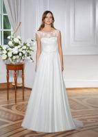 Brautkleid A-Linie ivory Tüll & Stickerei, gereinigt, Gr 38 Sachsen - Reinsdorf Vorschau