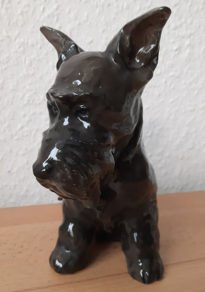 Rosenthal Selb Porzellanfigur Terrier Hund H 16,5 cm in Hürth