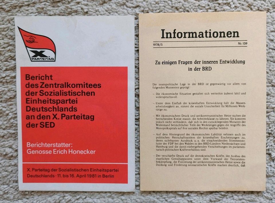 Erich Honecker-Aus meinem Leben+Begleitinfos, Geschichte der SED in Langenfeld