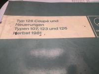 Mercedes-Benz Handbuch Typ 126 107 123 1981 Niedersachsen - Freren Vorschau