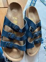 Birkenstock original Sandaletten blau Wildleder Gr.36 Neu Nordrhein-Westfalen - Troisdorf Vorschau