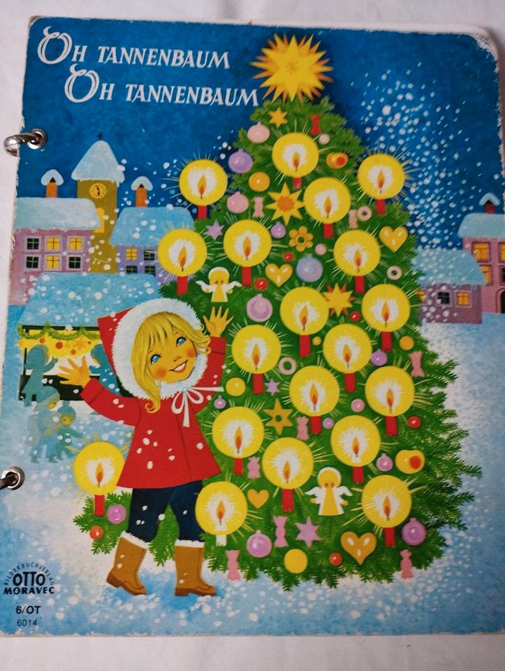 Oh Tannenbaum Oh Tannenbaum Otto Moravec altes Kinderbuch Karton in