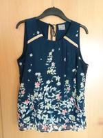 Vero Moda Top Bluse Gr. L dunkelblau mit Blumen Baden-Württemberg - Engen Vorschau