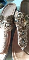 Sandaletten Mules in Gold Perlen orientalisch Berlin - Grunewald Vorschau