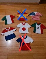 5x Filz Fan Mini Trikots WM Italien Japan USA Niederlande Mexiko Bayern - Sugenheim Vorschau