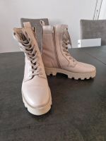 Marc O'Polo Boots Schnürstiefel Leder Taupe Creme Gr. 38 Schleswig-Holstein - Lübeck Vorschau