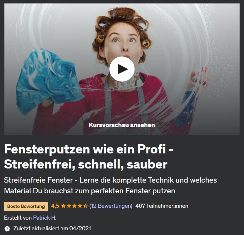 Selbstverteidigung, Fensterputzen, Jobwechsel || Online-Kurs in München