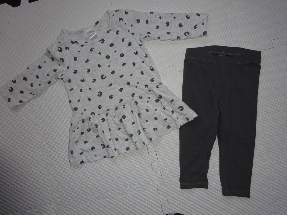 Herbst Baby Set Leo mit Legging und langarm Tunika, Gr. 74 in Berlin