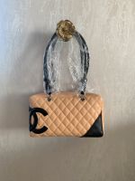 Chanel Cambon Ligne Tragetasche Beige Schwarz Ccm Leder Schulter Hessen - Obertshausen Vorschau