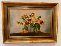 Gemälde Öl auf Leinwand Sonnenblumen sign. Philipp Nolte Antik Hessen - Waldeck Vorschau