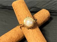 Ring / 750 (18ct.) Gelbgold mit Perle / Goldschmuck / Gold S638 Berlin - Tempelhof Vorschau