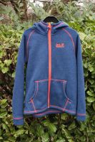 Jack Wolfskin Strickfleece-Jacke  mit Kapuze Gr. 140 Blau Nordrhein-Westfalen - Rheinberg Vorschau