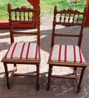 2x Stühle Polster Antik Braun Rot Beige Stuhl Brandenburg - Kolkwitz Vorschau