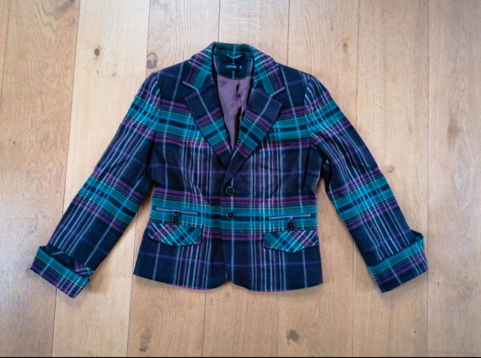 Jacke Blazer lila blau türkis comma M 38 in Fronhausen