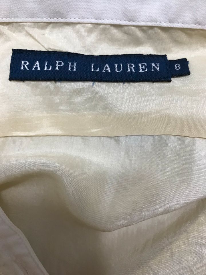 Original Ralph Lauren Seiden Bluse Hemd Elfenbeinfarben Gr M/40/8 in Dortmund
