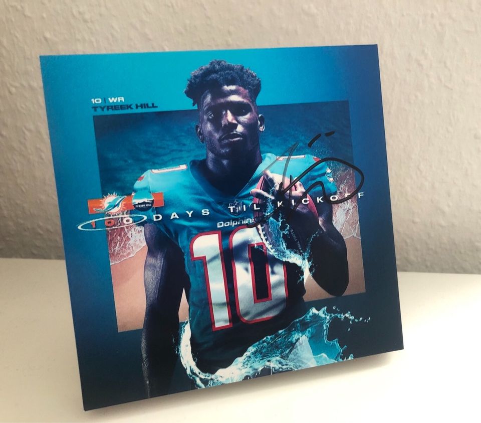 Tyreek Hill - Bild mit Autogramm (NFL / Miami Dolphins) in Frankfurt am Main