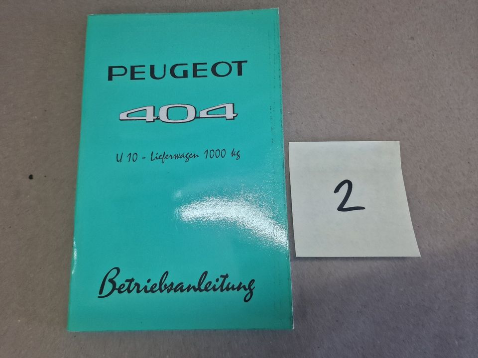 500 alte PEUGEOT + SIMCA Bordbücher NOS New Old Stock in Heusweiler