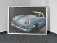 3x Oldtimer Bilder gerahmt 356 Porsche Corvette C1  64cm x 89cm Brandenburg - Stahnsdorf Vorschau