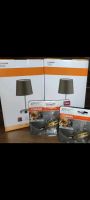 2 NACHTTISCH LAMPEN Cesena + OSRAM LED  E 14 Grau Hessen - Hofgeismar Vorschau