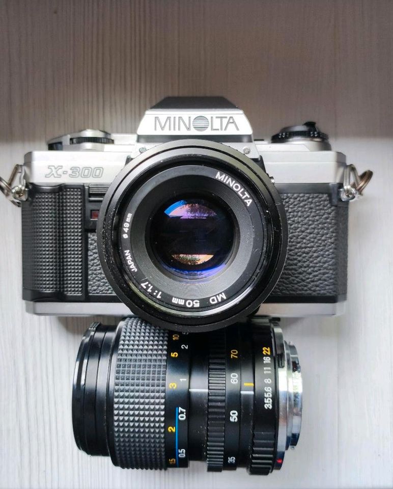 Minolta X 300 MD 50mm f1.7 Spiegelreflexkamera Analog in Gelsenkirchen