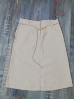 H&M Leinenrock natur nude beige 100% Leinen Gr. 34 Brandenburg - Ruhland Vorschau