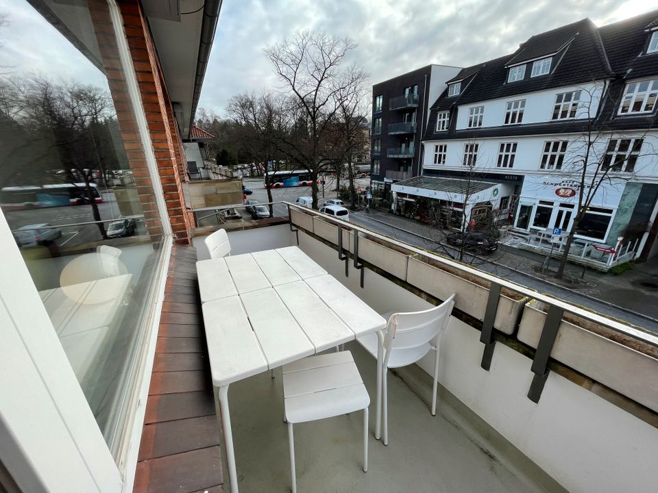 Voll möbliertes Zwei-Zimmer-Wohnung mit Balkon- HH Ohlsdorf in Hamburg