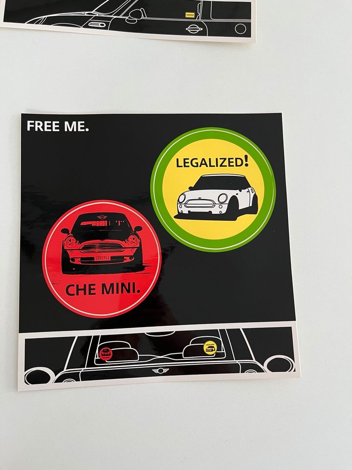 MINI Aufkleber/Sticker mit cover, Setpreis in Neubrandenburg