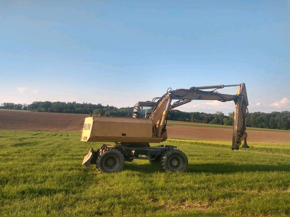 Mobilbagger Zeppelin Zm 15 b Bagger Sennebogen in Aldersbach