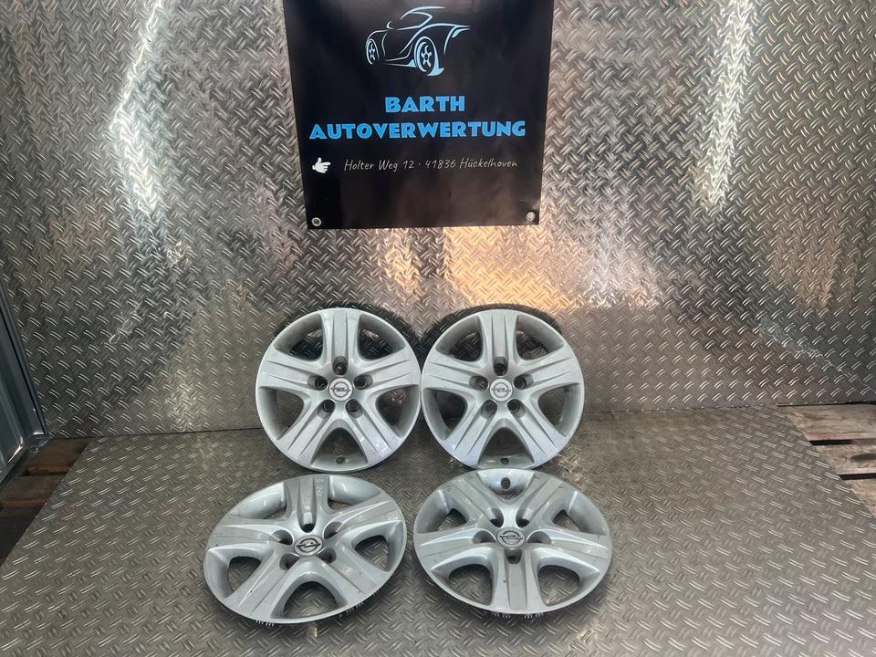 4x 16 Zoll Opel Meriva Zafira Astra Vectra Radkappe 13282335 in Hückelhoven