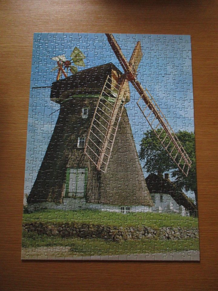 Puzzle 500 Teile Windmühle in Lohr (Main)